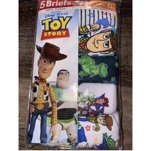 Toy Story ~ Boy's Briefs 5-Pair Underwear Handcraft Cotton Buzz Woody ~ Size-6